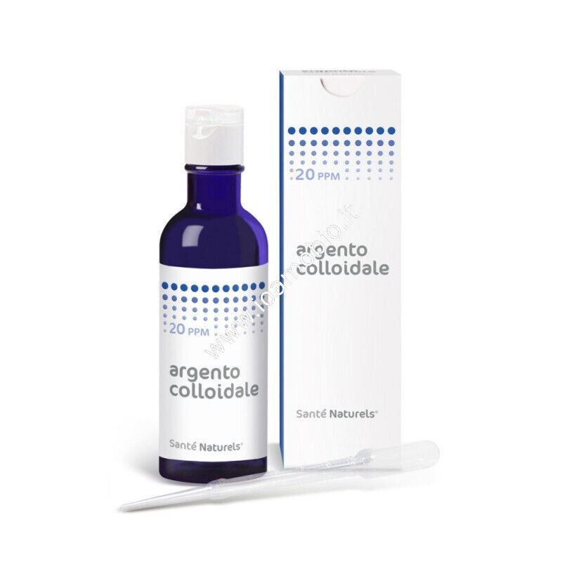 Argento Colloidale Vero 20 ppm 200ml - Antibiotico Naturale Santè Naturels