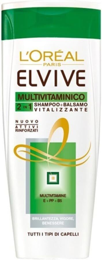 L'ORÉAL A9647801 ELVIVE MULTIVITAMINICO 2 IN 1 SHAMPOO + BALSAMO 400 ML