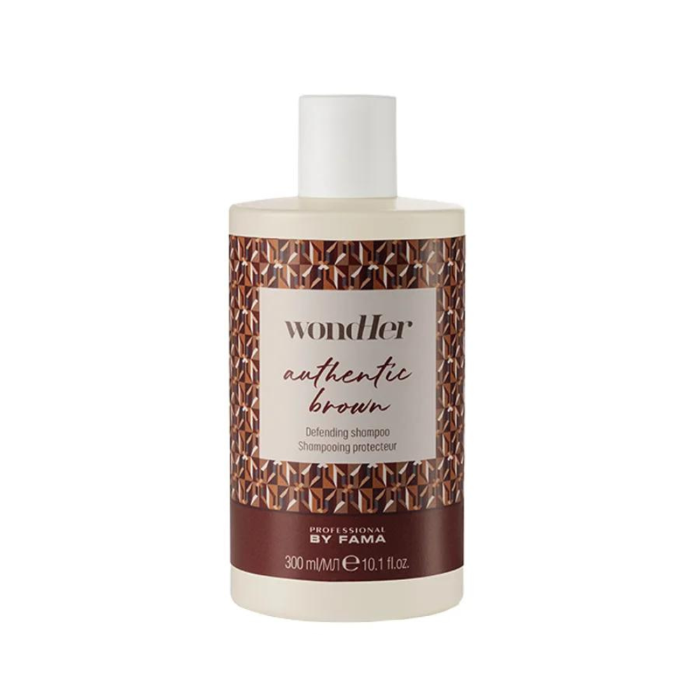 BY FAMA - WONDHER AUTHENTIC BROWN SHAMPOO (300) Shampoo per capelli castani