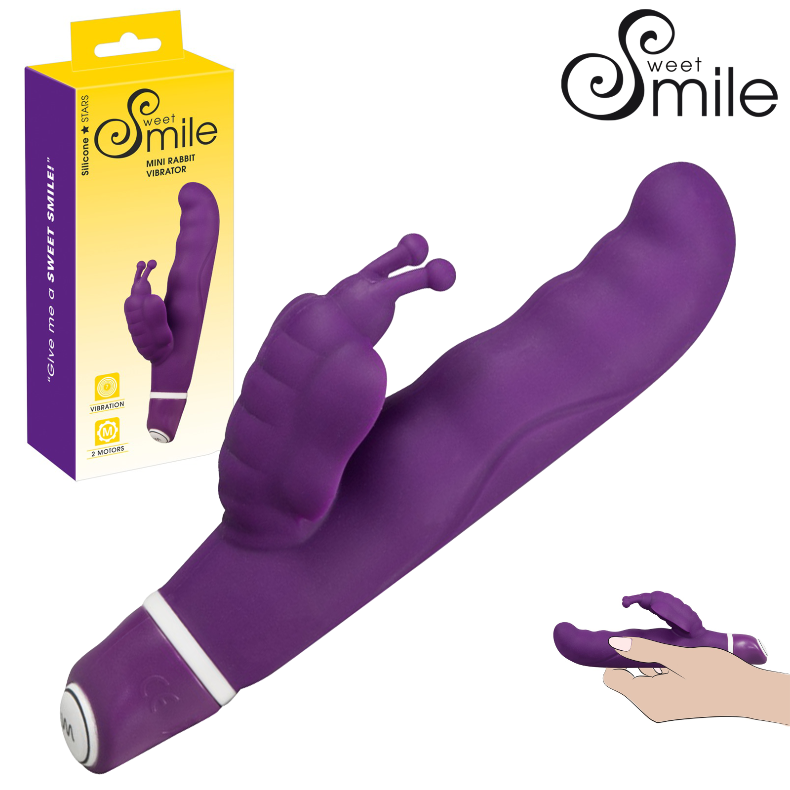 Swet Smile G-Butterfly Vibratore in Silicone Stimolazione Clitoride e Punto G
