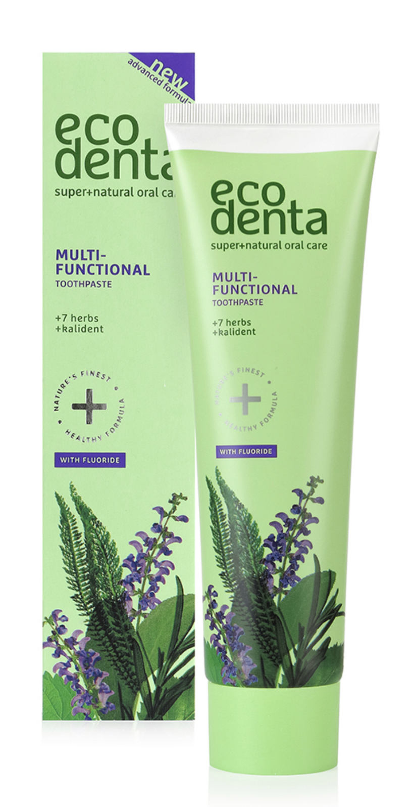 Ecodenta Multifunzione 7 Erbe + Kalident + Fluoruro Dentifricio 100ml