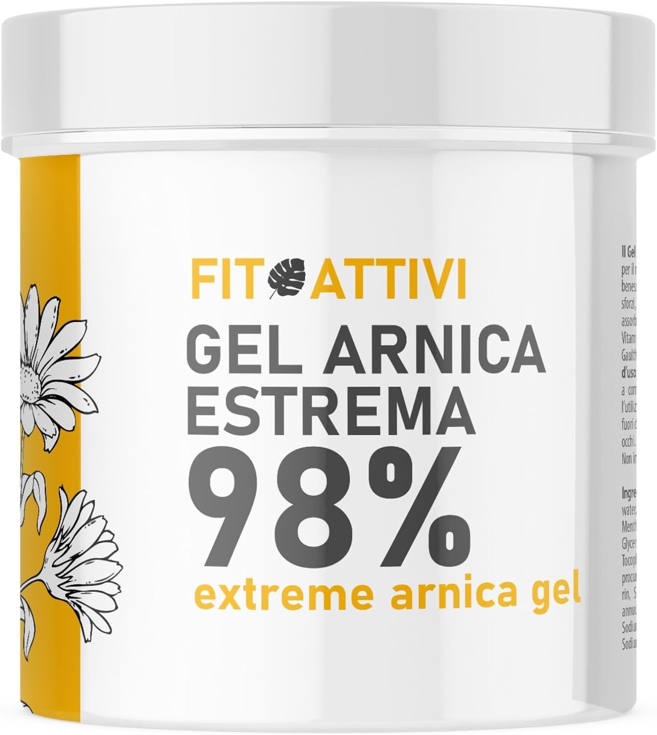 Arnica Fortissima Gel 550 ml Cavalli Uso Umano 98%, Estrema Efficace Concentrata