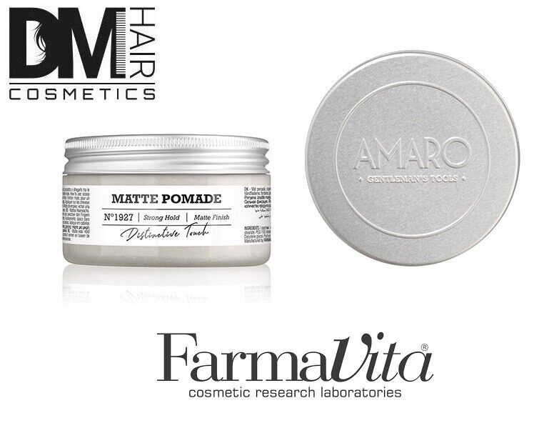 AMARO MATTE POMADE 100ml CERA PASTA OPACA PER CAPELLI STRONG HOLD FARMAVITA
