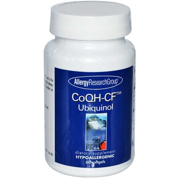 CoQH-CF Ubiquinol (60 Softgels) - Allergy Research Group € 1.414,29 /  kg