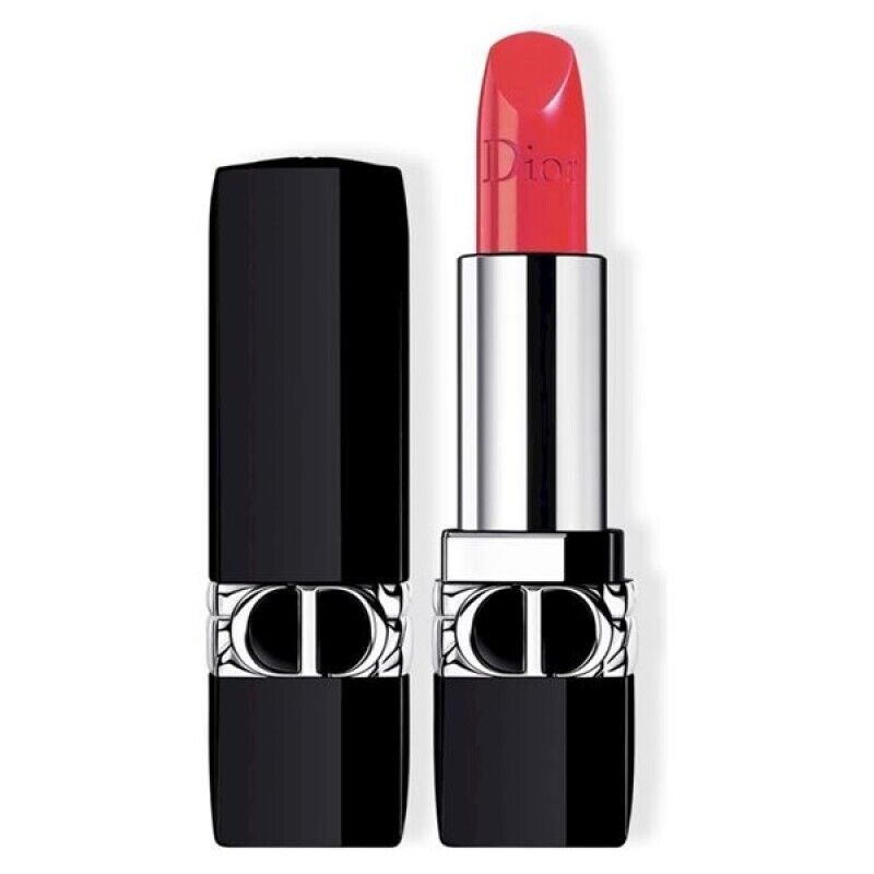 DIOR Rouge Lipstick Floral Lip Care Long Wear Rossetto Satin 028 ACTRICE 3.5 gr