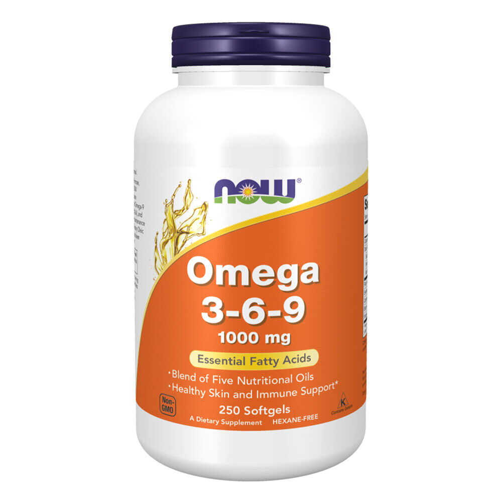 NOW FOODS Super Omega 3-6-9 1000mg 250 softgels