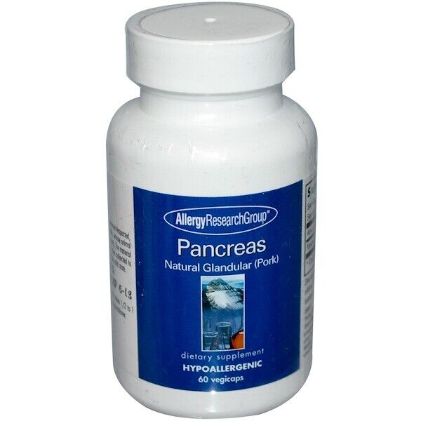 Pancreas Natural Glandular (Pork) 60 Veggie Caps - Allergy Research Group € 542,