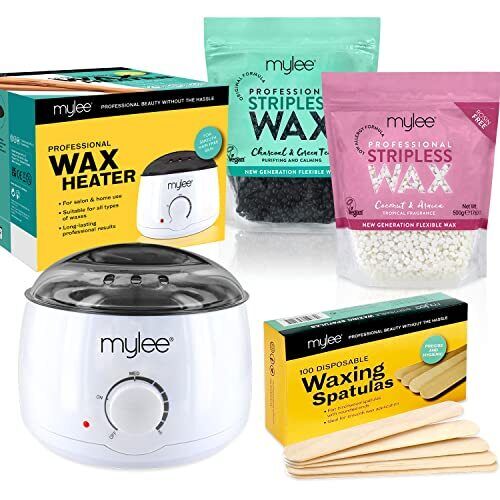 Mylee Kit Professionale per Depilazione con Ceretta, Scaldacera, Perline (z1y)