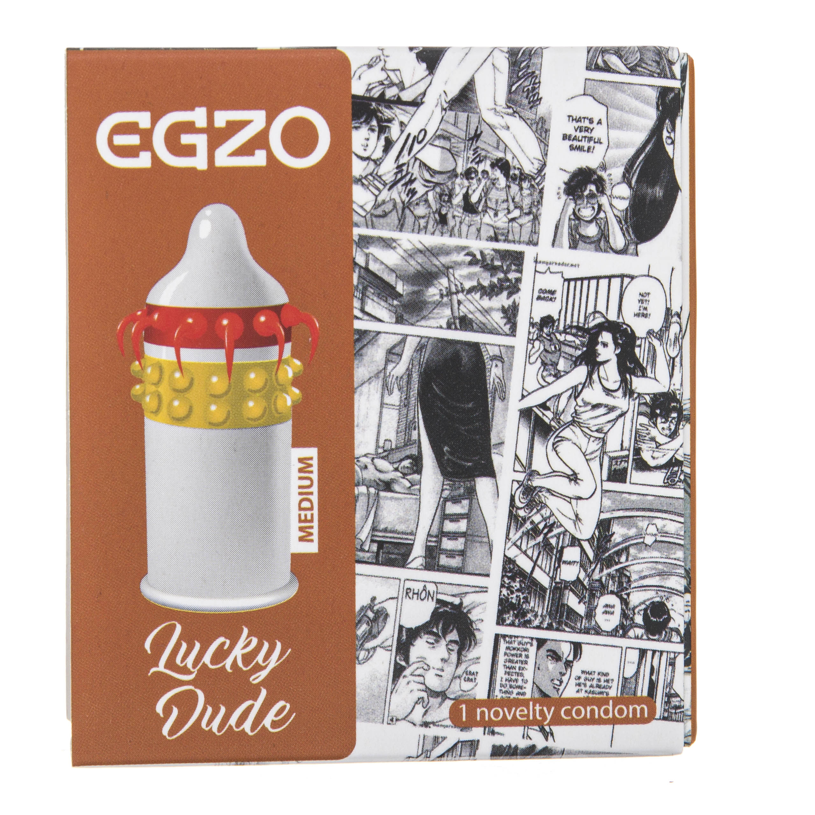 Preservativo Egzo Lucky Dude con bordino, 1 pz.