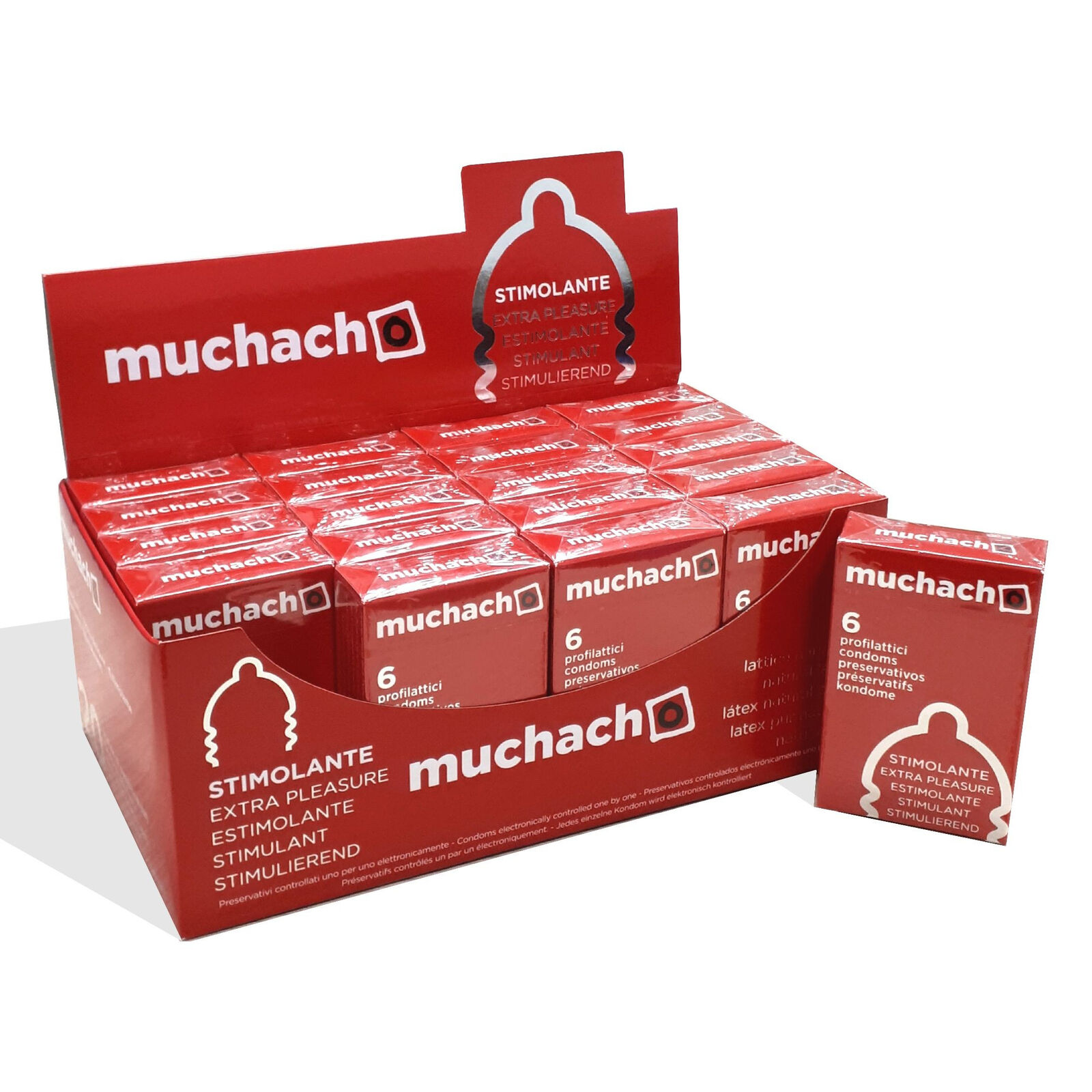 Preservativi muchacho stimolante per lei profilattici trasparenti con rilievi se