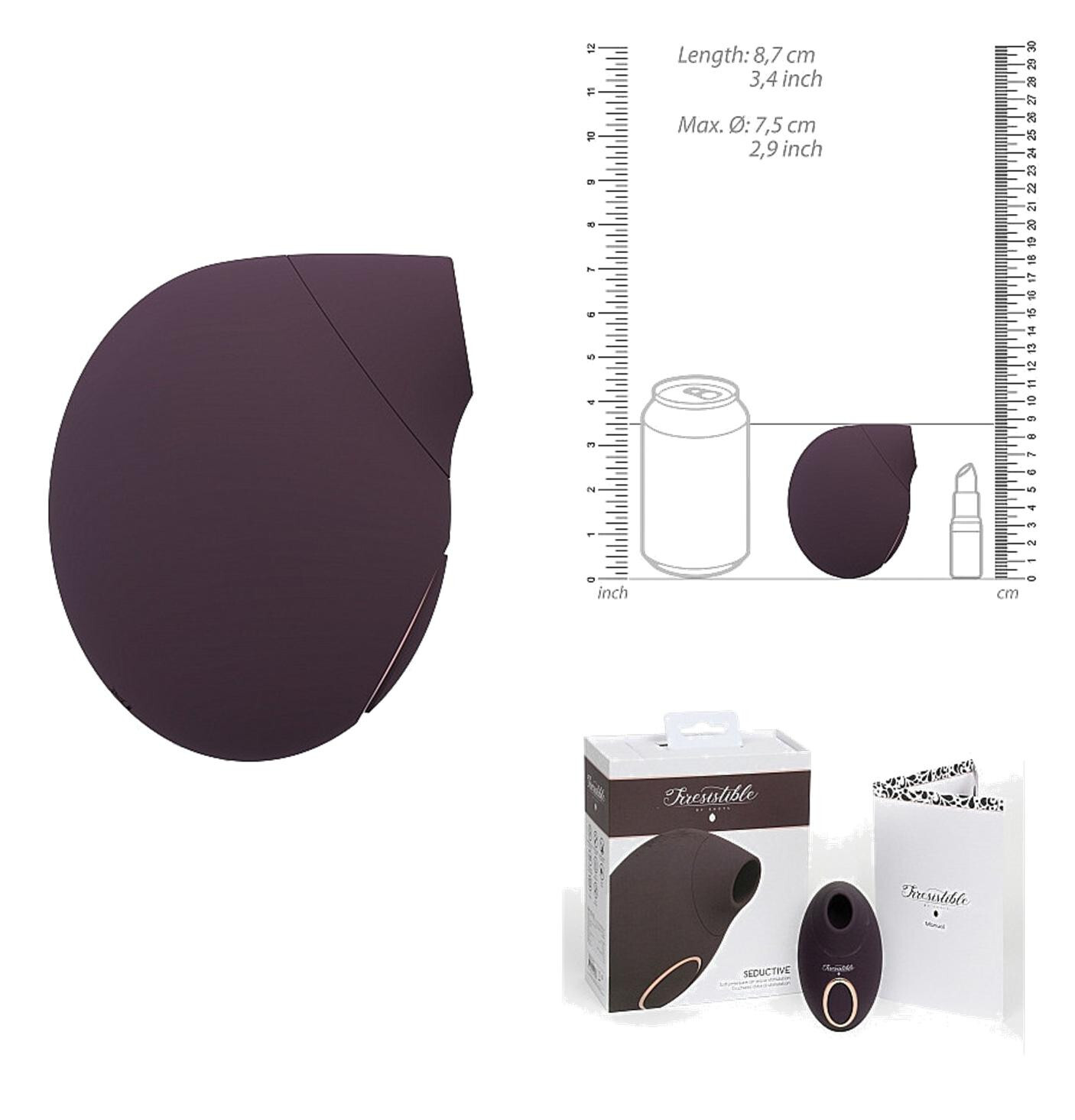 Vibratore per donna clitoride in silicone Seductive Purple