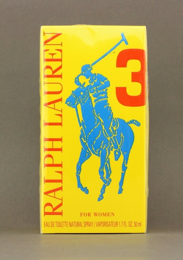 Vintage RALPH LAUREN BIG PONY 3 for women eau de toilette natural spray 50 ml
