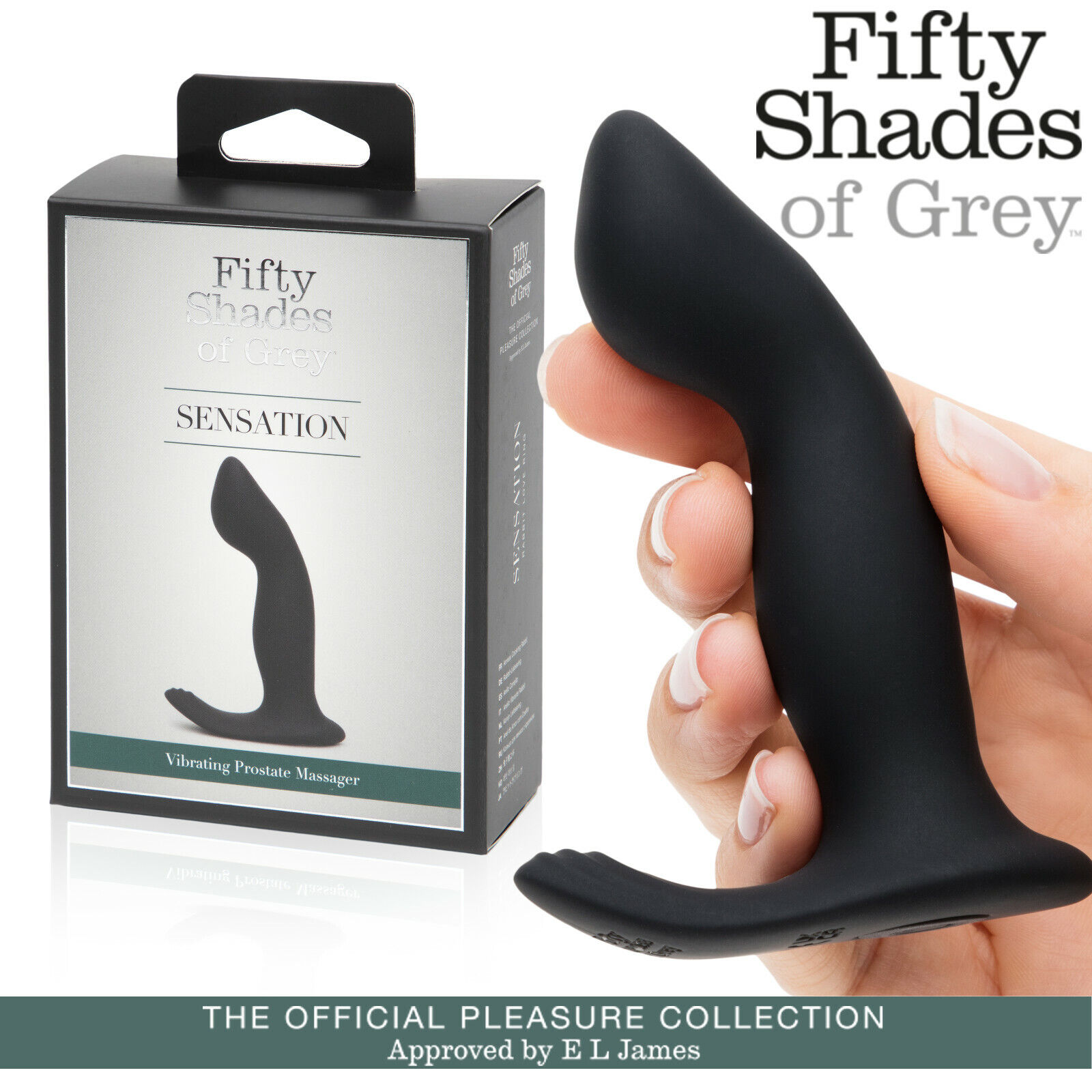 Fifty Shades of Grey Sensation Curved P-Spot Vibrator Vibratore Anale Punto P