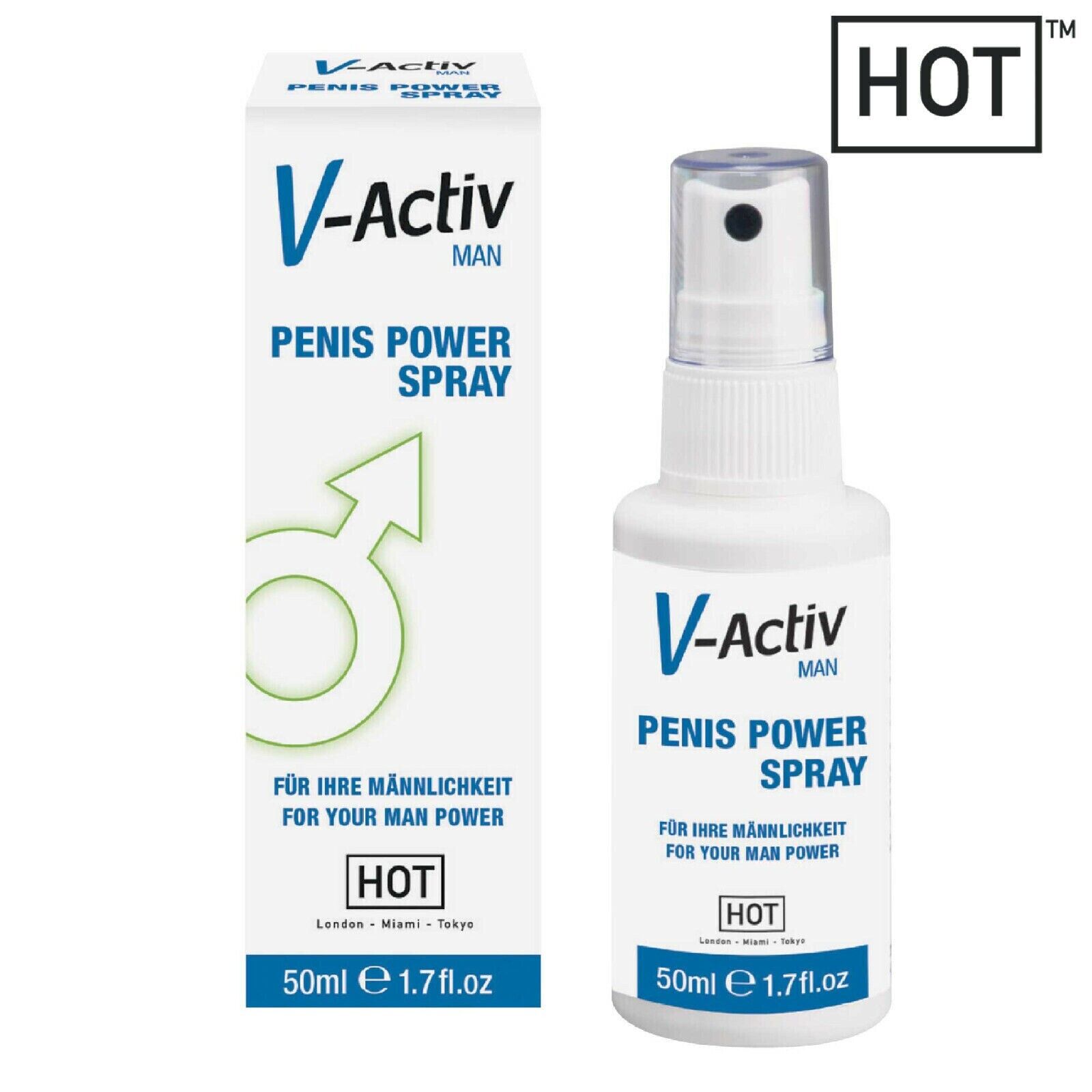 HOT - V-Activ Penis Power Spray Boost Performance Migliora Prestazioni Vitalità