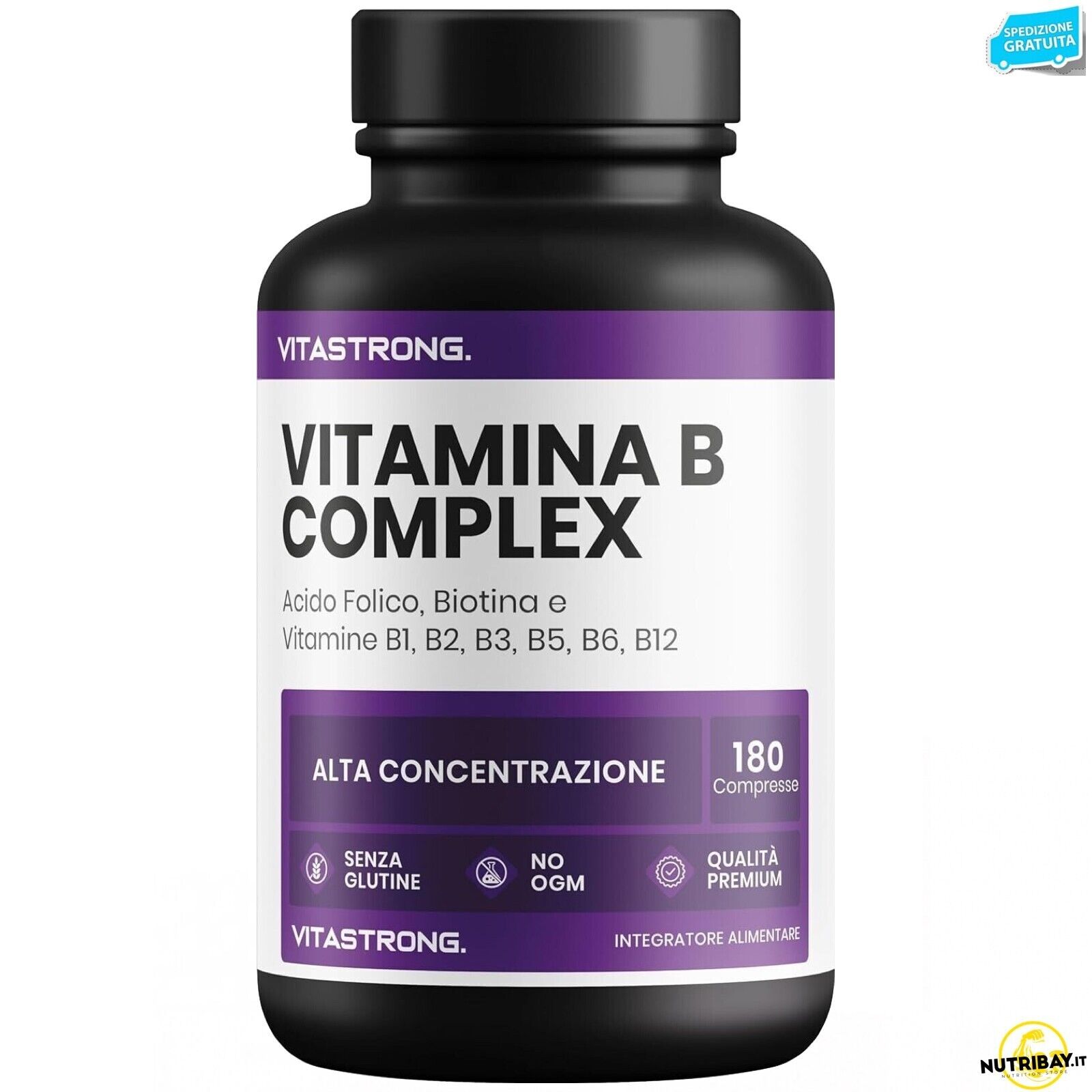 Vitastrong Vitamin B Complex - 180 cpr Complesso vitamine B