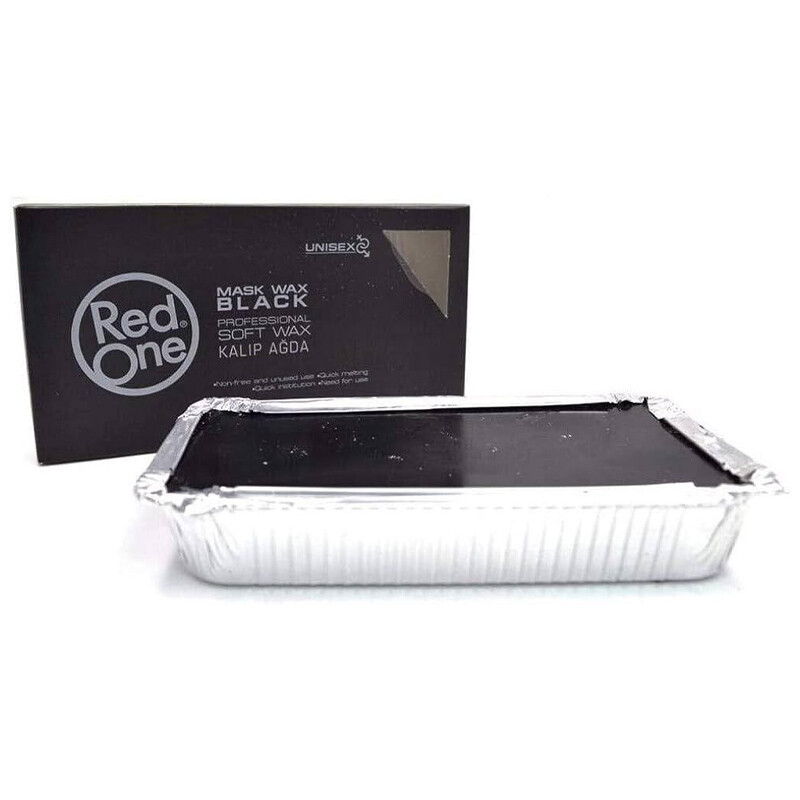 RED ONE Depilatory Wax Black Professional Hard Wax 500g