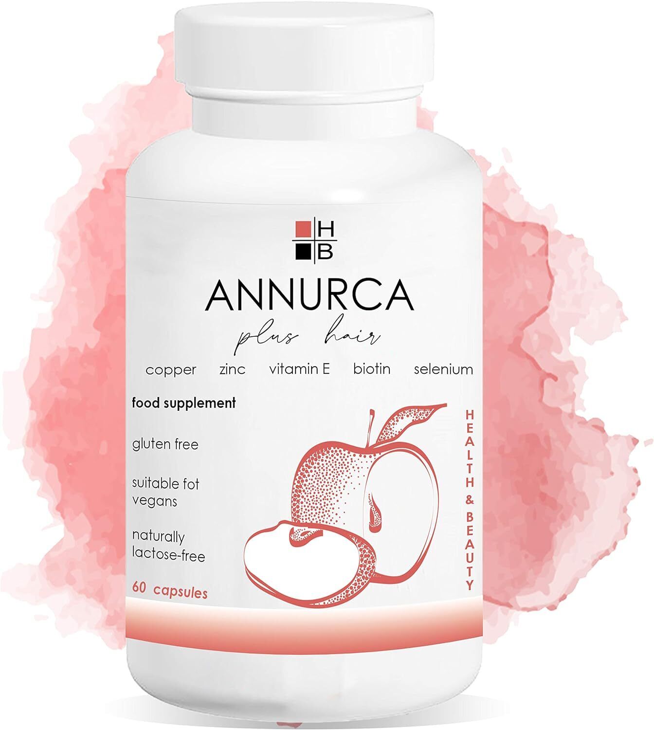 ANNURCA plus hair HB | 60 capsule | integratore alimentare | per capelli...