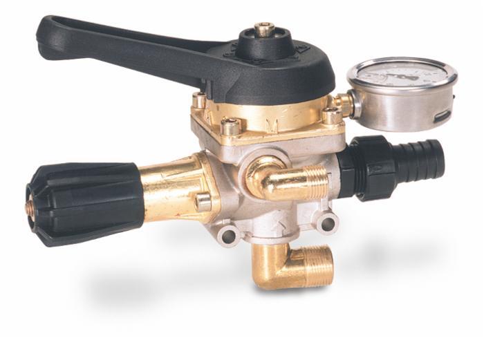 Comando con regolatore in alluminio M170 - portata 150 l/min