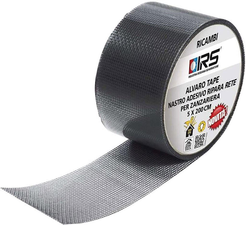 Nastro Adesivo Grigio IRS Ripara Rete Zanzariera cm 5x2 mt Art.4756