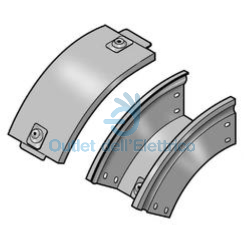 LEGRAND  31AQC200Z P31 CURVA DISCESA 45° 200X75 ZINCATA