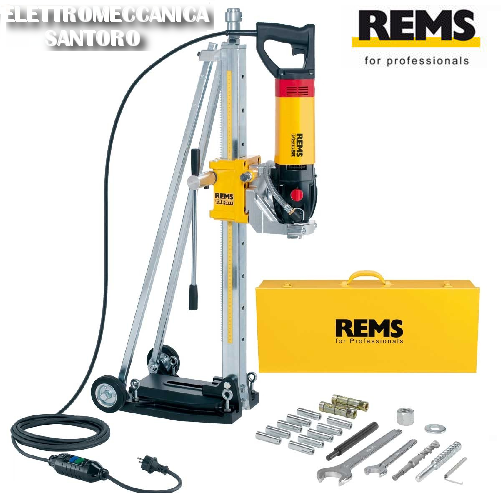 CAROTATRICE TRAPANO PICUS SR CON SUPPORTO SET TITAN PER CAROTAGGIO REMS