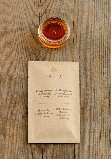 PRIJA SHAMPOO DOCCIA IN BUSTINA 10ML 600PZ SAPONE LINEA CORTESIA HOTEL