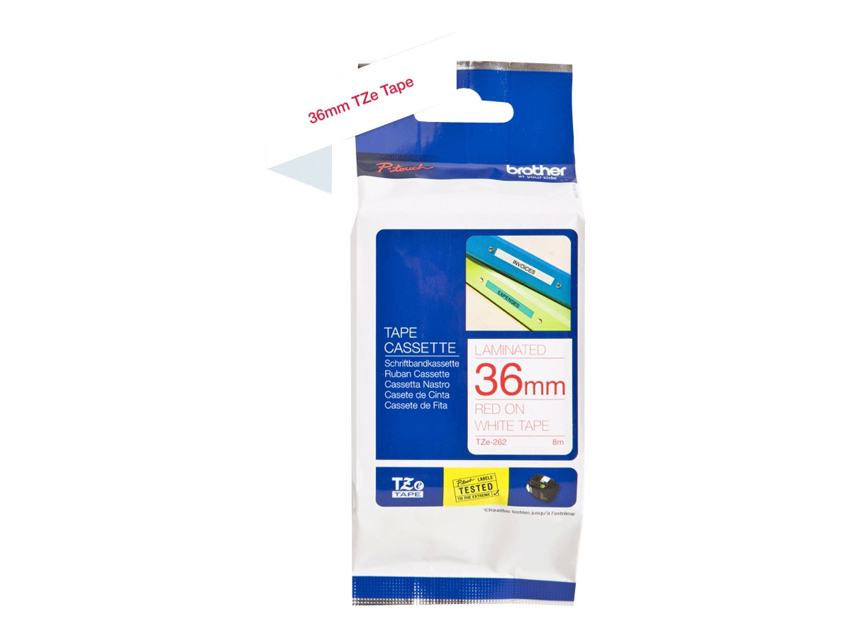 Brother TZe-262 Red on white Roll (3.6 cm x 8 m) 1 cassette(s) TZE262