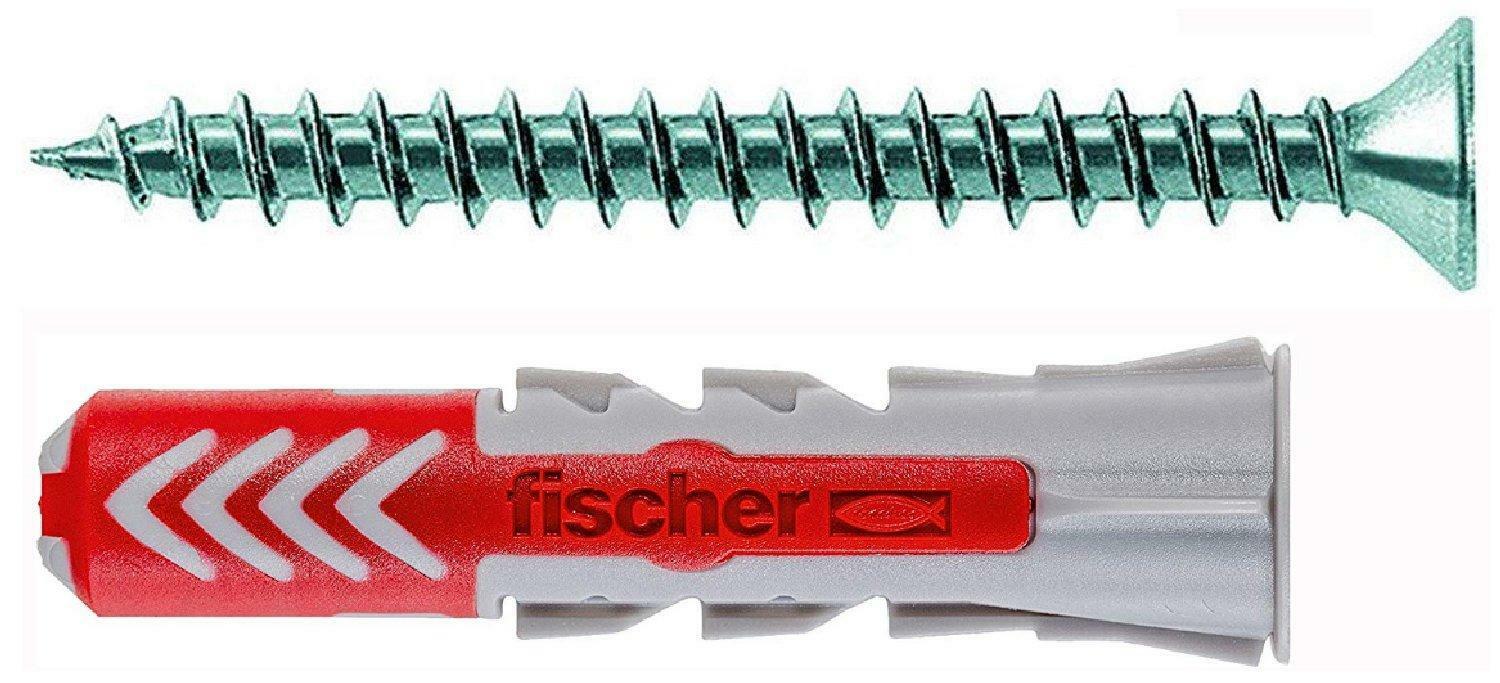 FISCHER TASSELLO E VITE DUOPOWE 8S X 40 MM PER MURO PIENO MATTONE FORATO E CARTO