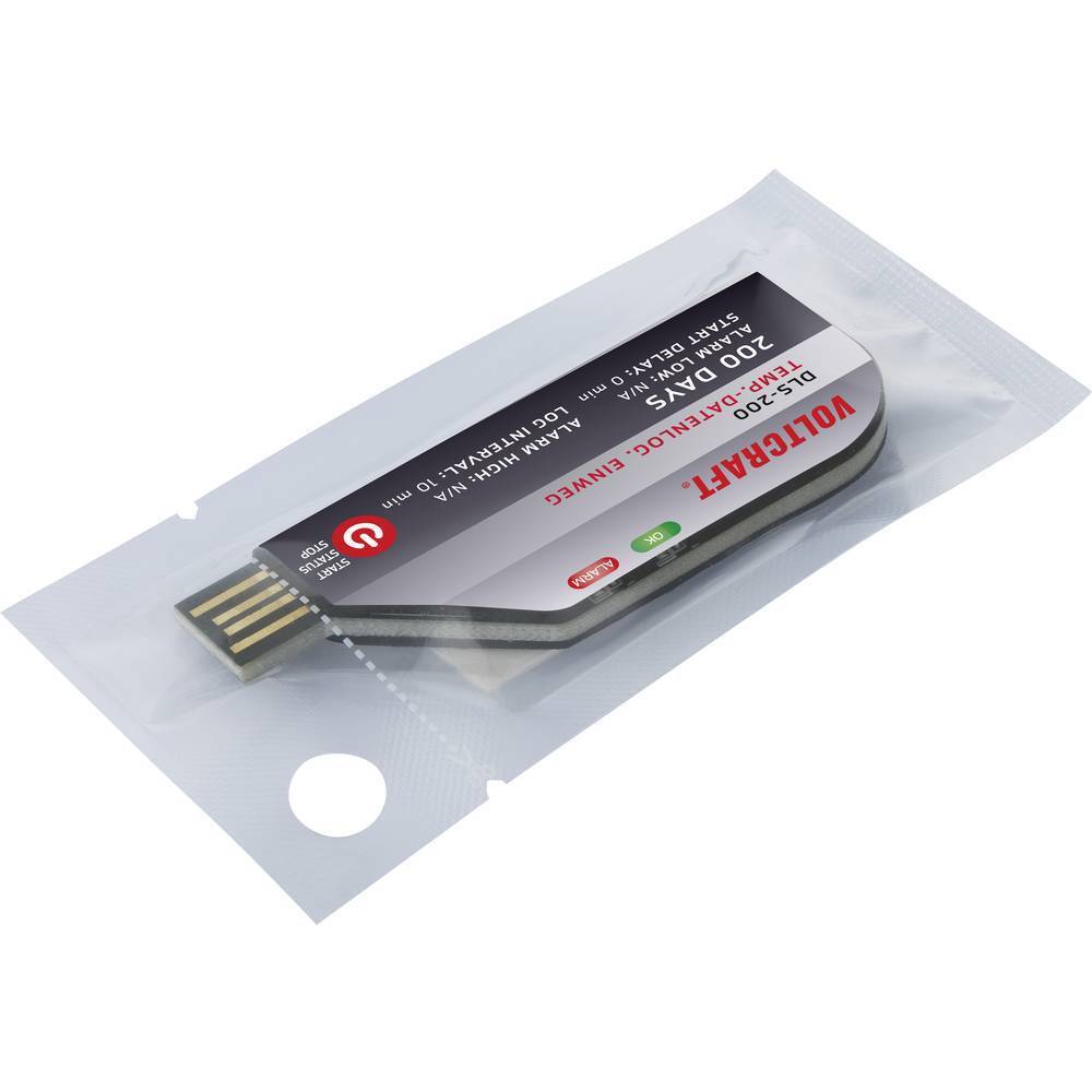 VOLTCRAFT VC-11576730 DLS-200 Data logger temperatura Misura: Temperatura -30