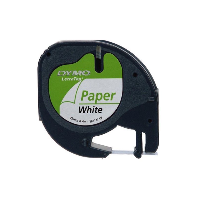 NASTRO DYMO LETRATAG BIANCO CARTA MM.12X4MT