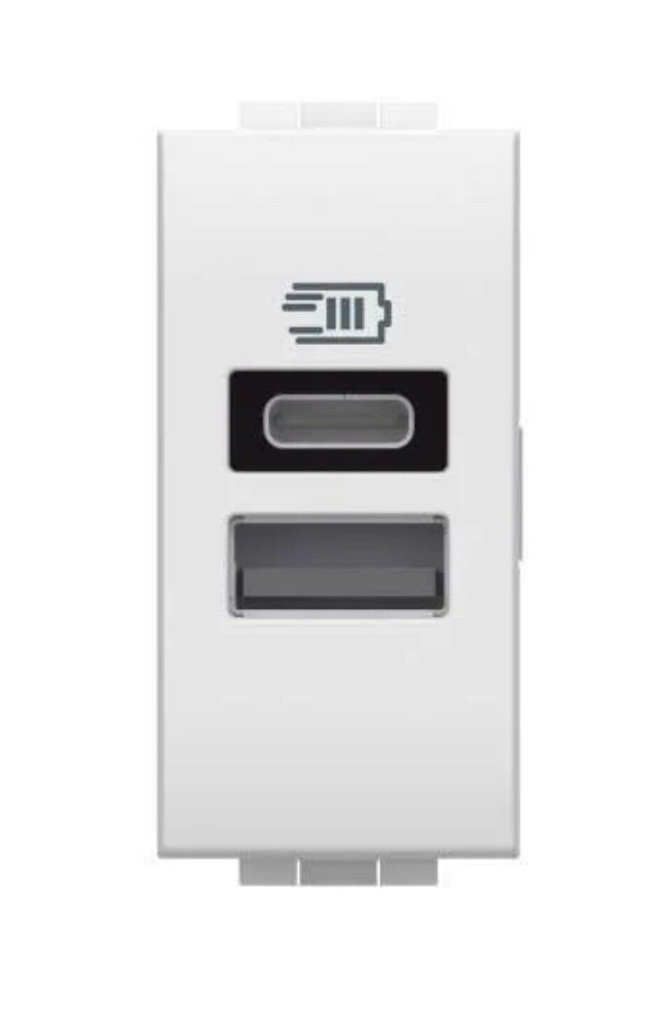 BTICINO N4191AC Presa di alimentazione USB C, USB A Living light, colore bianco
