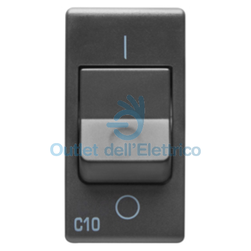 GEWISS  INTERRUTTORE AUTOMATICO MAGNETOTERMICO 1P C10 3KA 230V GW21432 SYSTEM NE