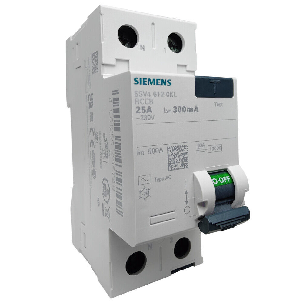 Interruttore differenziale SIEMENS 25A 2P 300mA tipo AC VDE Fi interruttore...