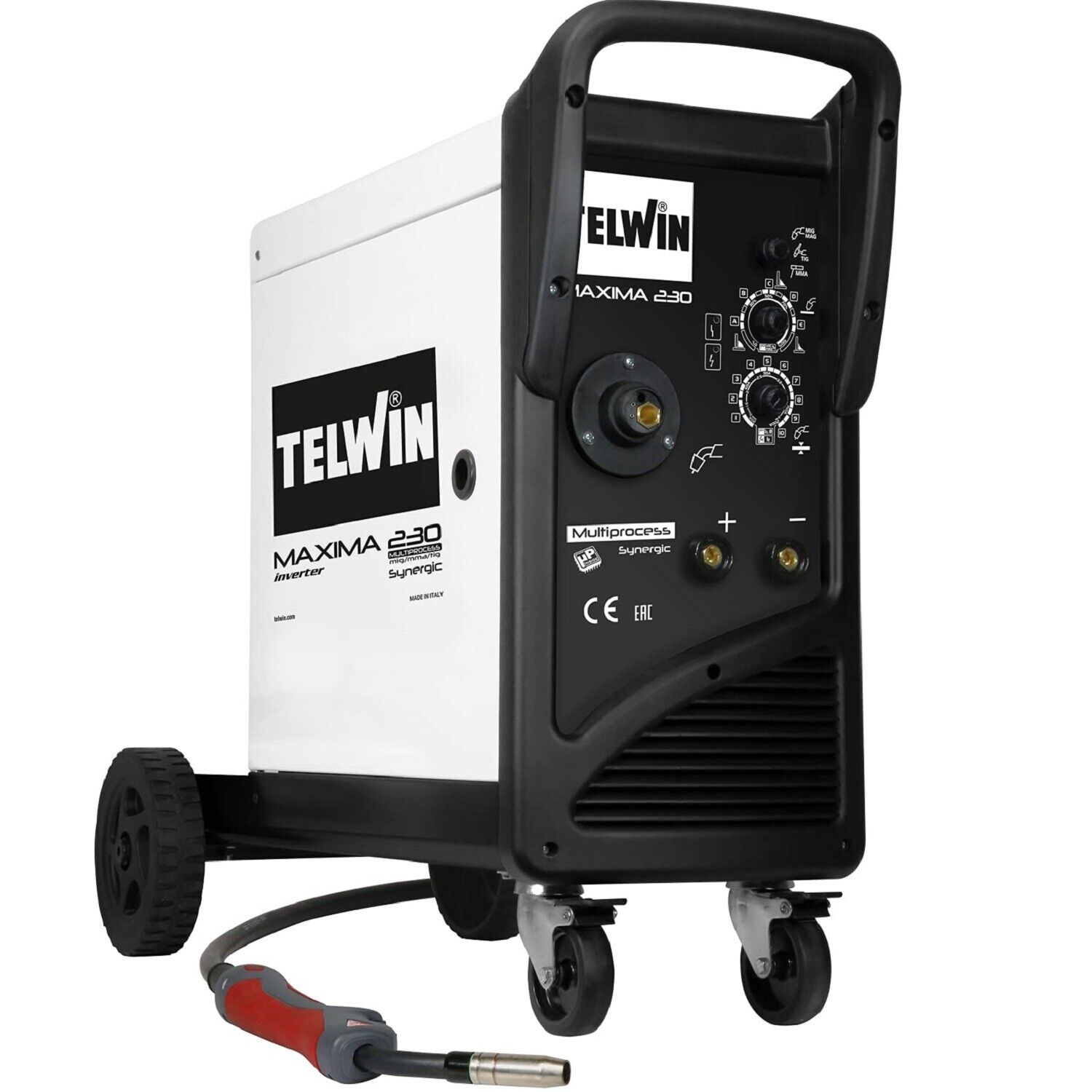 SALDATRICE INVERTER FILO CONTINUO TELWIN MAXIMA 230 Synergic MIG MAG TIG