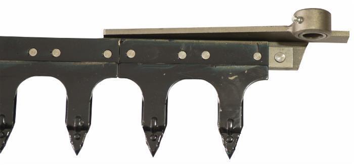 Dentiera 14 denti lunghezza 2,05mt adattabile a Gaspardo FB 925