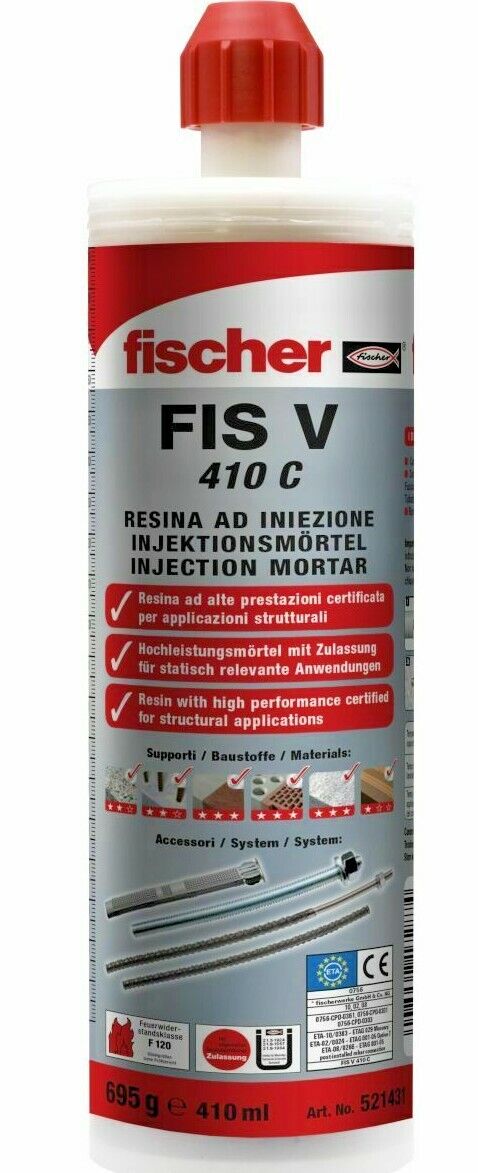 ANCORANTE CHIMICO VINILESTERE FISCHER FIS V410C  conf 12CARTUCCE scadenza 06/23