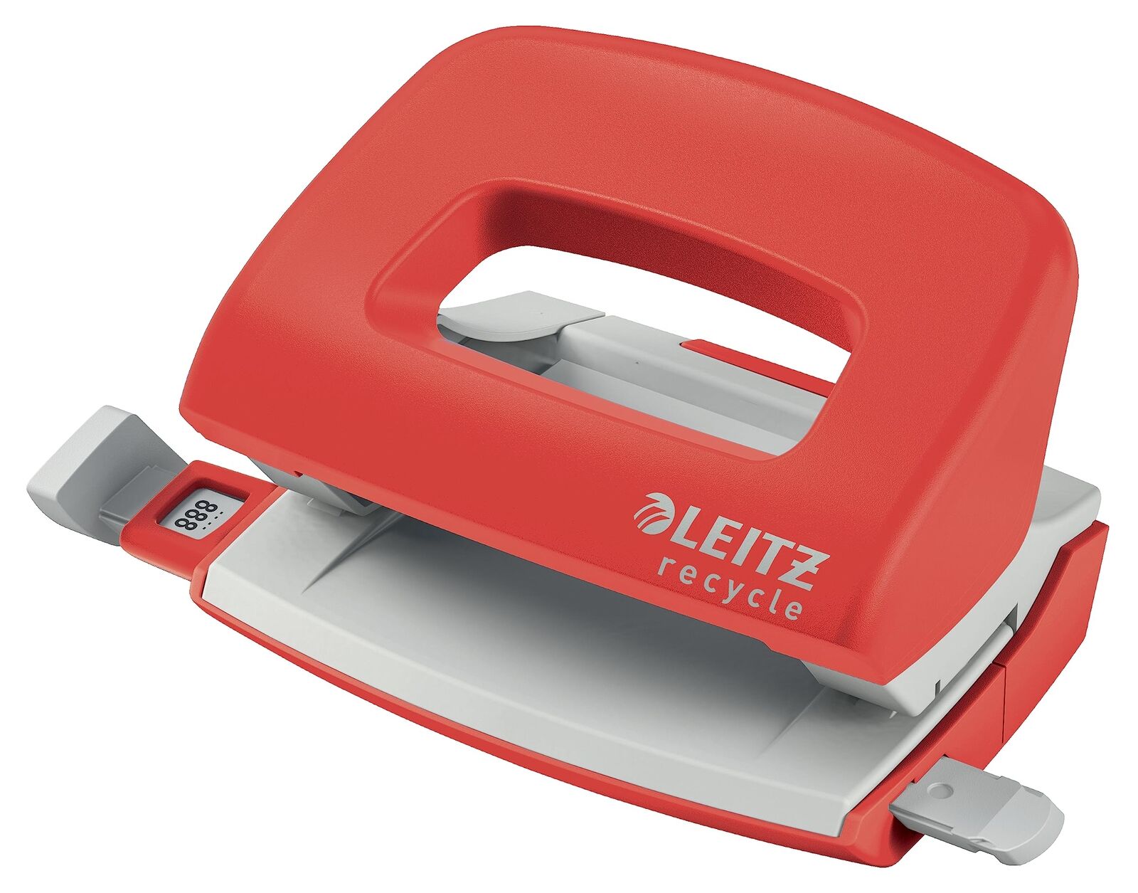 Leitz NeXXt Recycle Mini Hole Punch, 10 A4 Sheet Puncher, 100% Recyclable, Steel