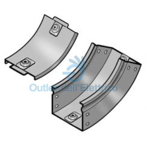 LEGRAND  31ANC200Z P31 CURVA SALITA 45° 200X75 ZINCATA