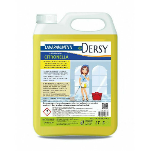 🦟 DERSY LAVAPAVIMENTI 5 LT PROFUMAZIONE CITRONELLA allontana le zanzare zanzara