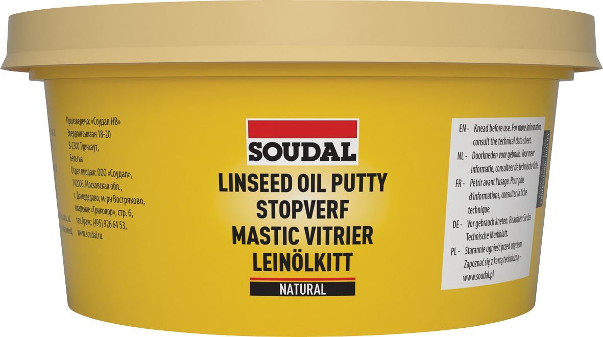 Soudal - Mastice Universale all'Olio di Lino Incolore 1kg