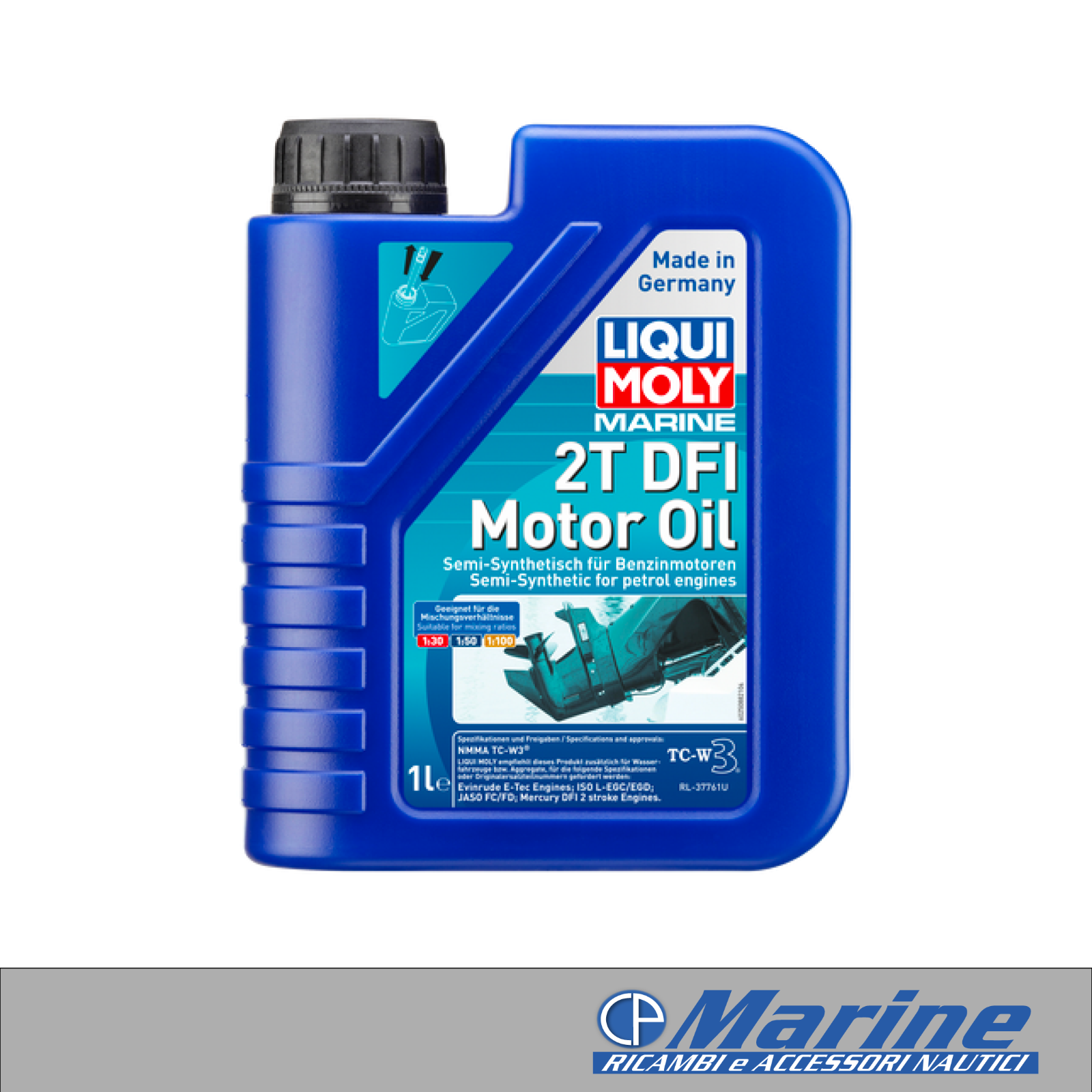 Olio motore 2T semisintetico DFI MOTOR OIL LIQUI MOLY MARINE per barche nautica