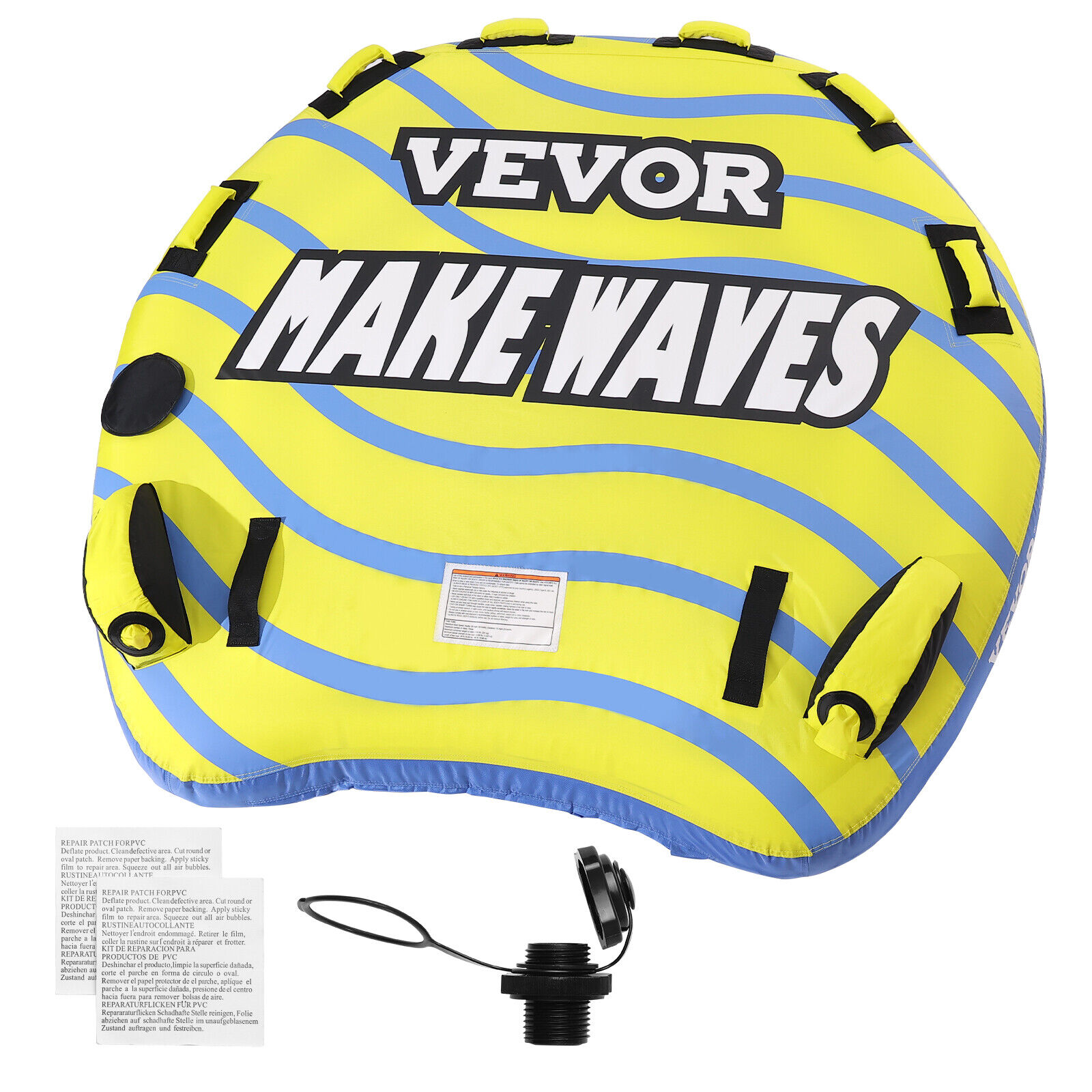 VEVOR Gommone Gonfiabile per Sport Acquatici per 1-3 Ciclisti Carico 231kg