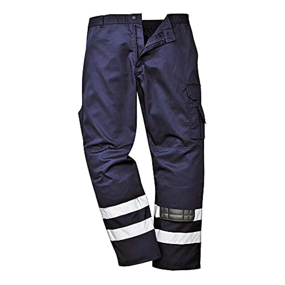 (TG. S) Portwest S917 Iona-Pantaloni Di Sicurezza, S917NATS - NUOVO