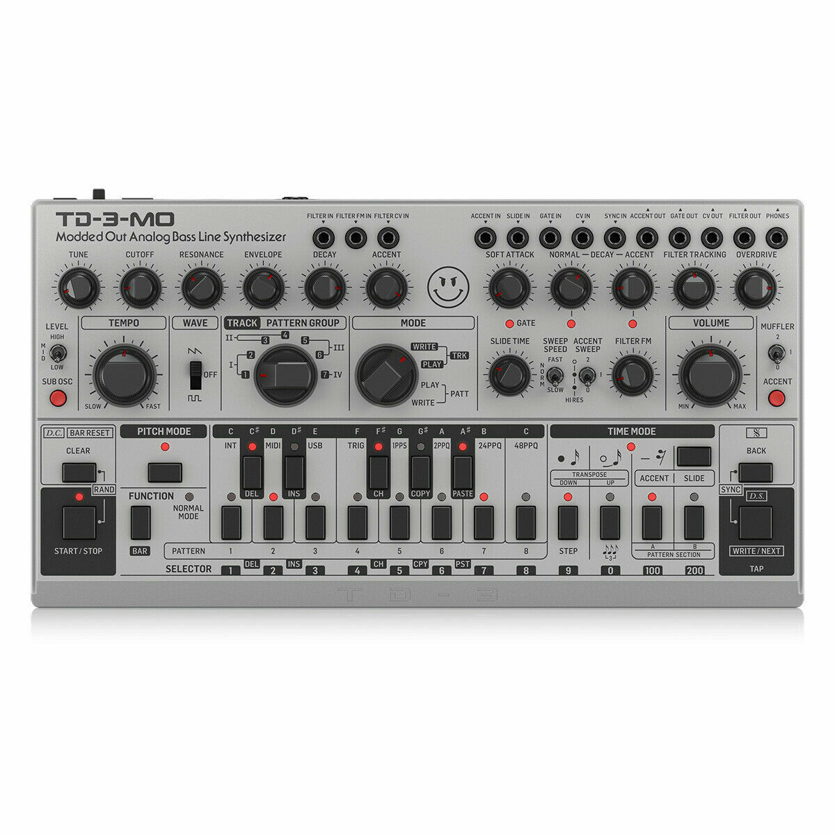 Behringer Modificato TD3 MO Sr Fuori Sintetizzatore Analogico Basso Linea