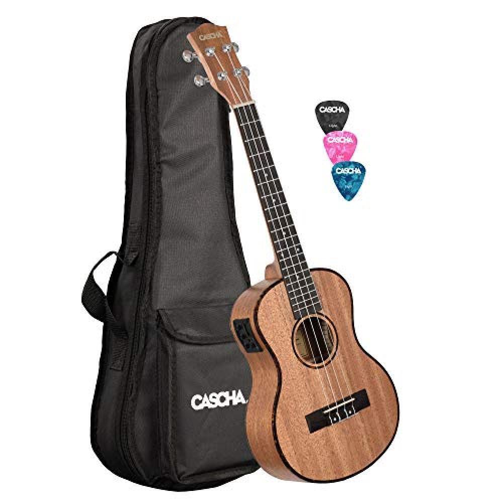 (TG. 26 Zoll Tenor) CASCHA - Ukulele soprano in mogano, per principianti, con co