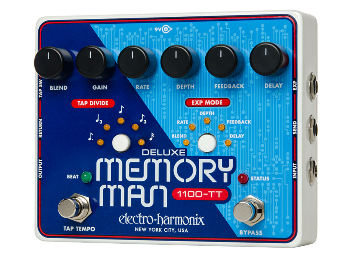 Electro-Harmonix Deluxe Memoria Man 1100-TT Analogico Ritardo Con Tap Tempo -