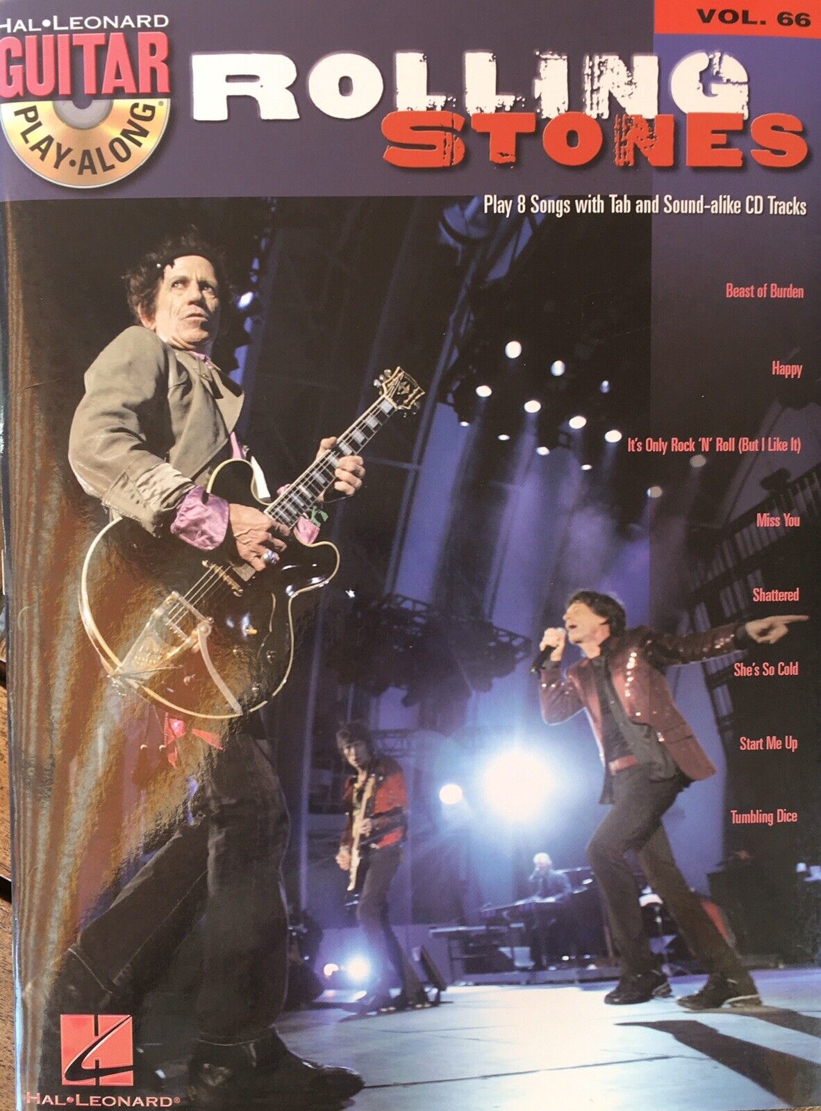 Rolling Stones Vol 66 Con CD - Guitar - Hal Leonard