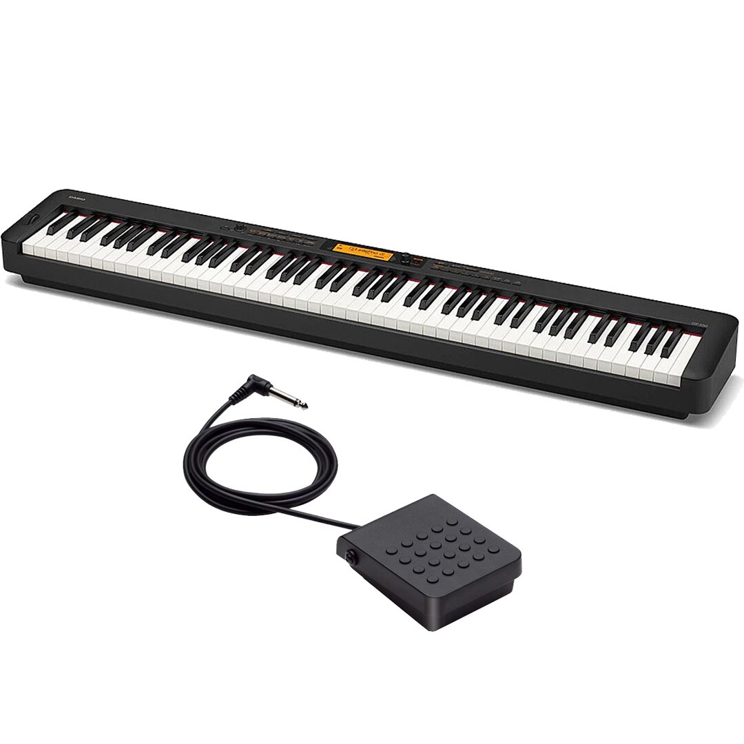 Casio CDP-S360 Black Pianoforte Digitale 88 Tasti Nero