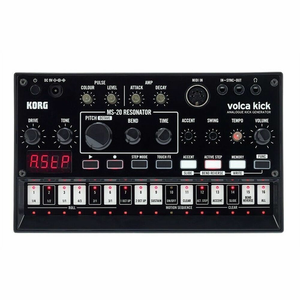 KORG VOLCA KICK GRANCASSA E BASSO  Midi Sync per Studio Dj Producer NUOVA NEW