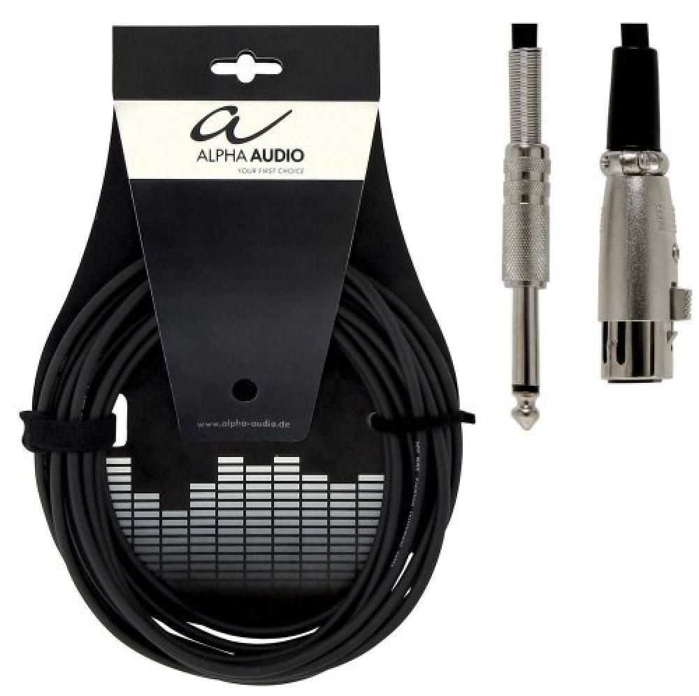 (TG. 6 m) Alpha Audio 190065 Basic Line Cavi per Microfono, 6 m - NUOVO